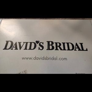 New David’s bridal wedding dress.